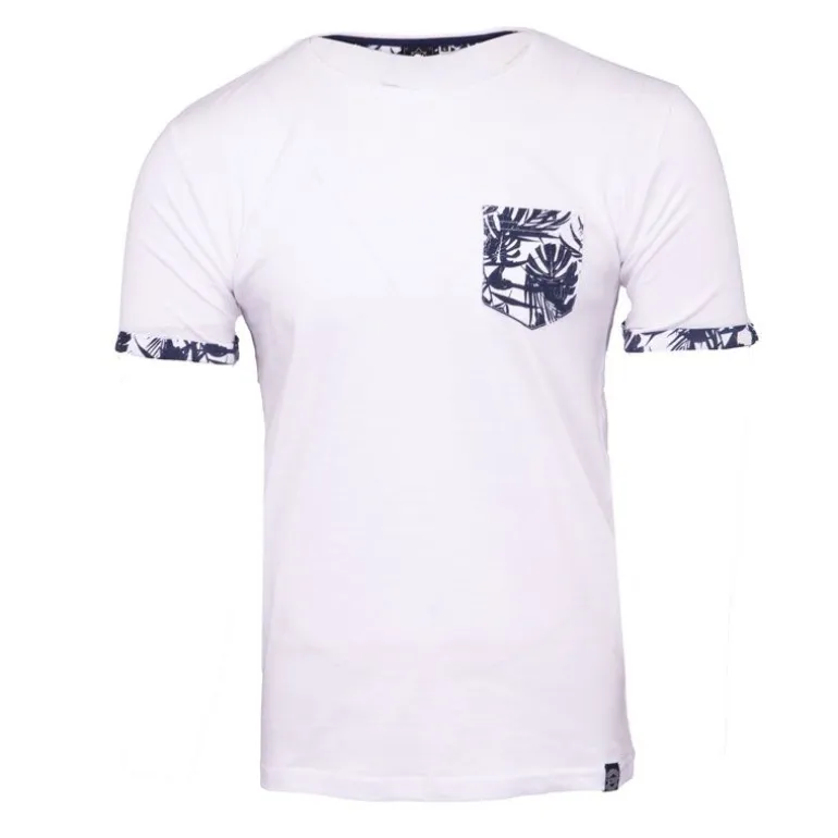 Tee shirt melzac manches à revers imprimé tropical Homme BLAGGIO