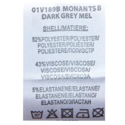 Tee shirt monan dark grey col rond avec col blanc Enfant DEELUXE 74