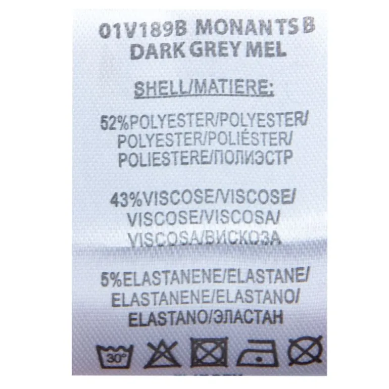 Tee shirt monan dark grey col rond avec col blanc Enfant DEELUXE 74