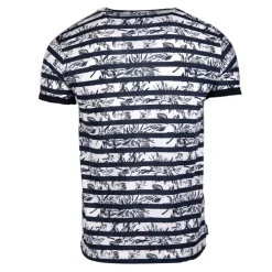 Tee shirt motif marinière manches courtes mauricio Homme BLAGGIO