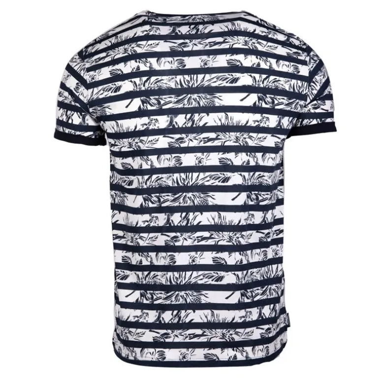 Tee shirt motif marinière manches courtes mauricio Homme BLAGGIO