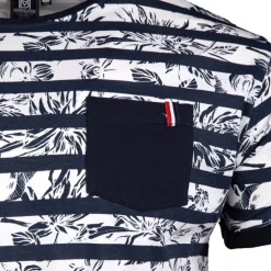 Tee shirt motif marinière manches courtes mauricio Homme BLAGGIO