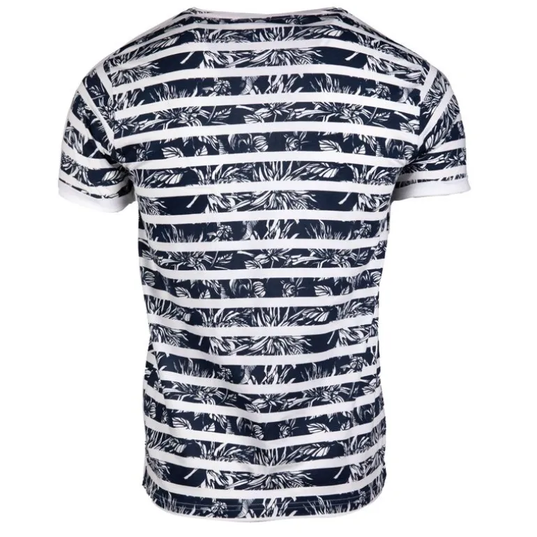 Tee shirt motif marinière manches courtes mauricio Homme BLAGGIO