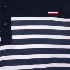 Tee shirt murphy marinière avec col boutonné Homme BLAGGIO