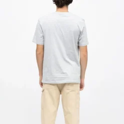 Tee shirt noir col rond regular logo brodé Homme ELLESSE