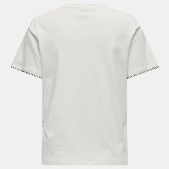 Tee shirt poche avant karen avec surpiques Femme ONLY