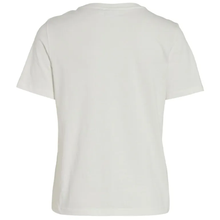 Tee shirt regular fit blanc imprimé MUSE Femme VILA