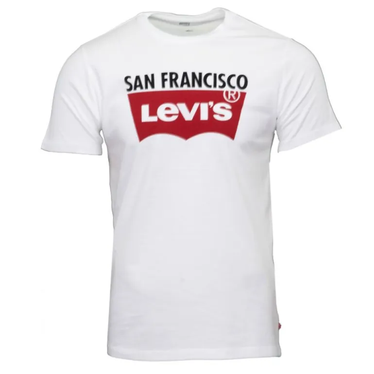 Tee shirt San Francisco blanc logo rouge Homme LEVI'S