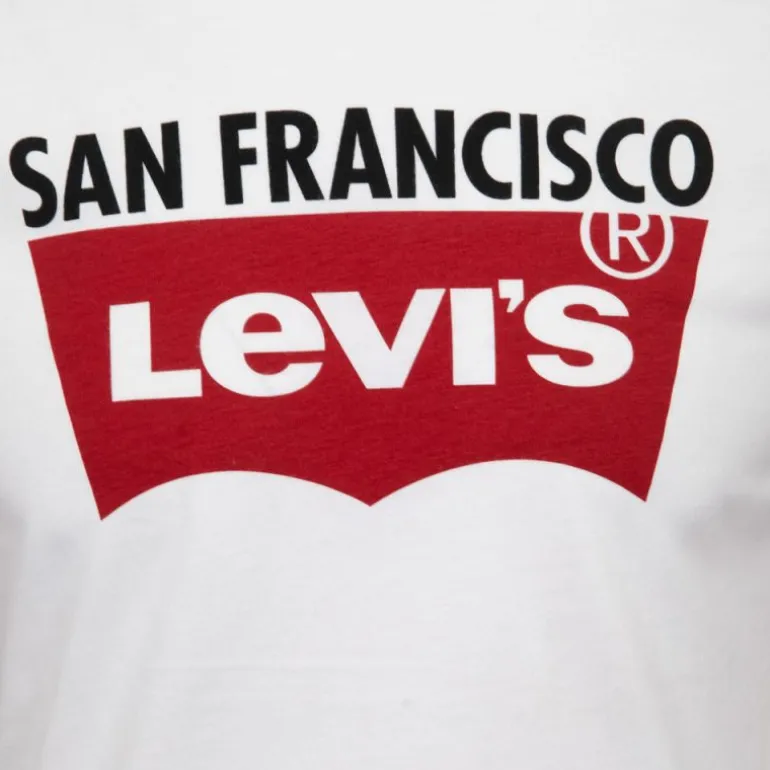Tee shirt San Francisco blanc logo rouge Homme LEVI'S