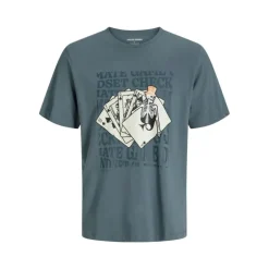 Tee shirt sully gris antracithe coton Homme JACK & JONES