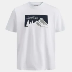 Tee shirt sun coton imprimé montagne Homme JACK & JONES