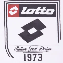 Tee shirt tissu chiné imprimé logo blason Enfant LOTTO