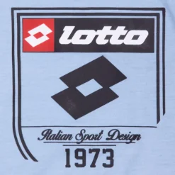 Tee shirt tissu chiné imprimé logo blason Enfant LOTTO