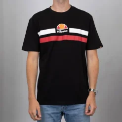 Tee shirt uni avec double bande manches courtes Homme ELLESSE