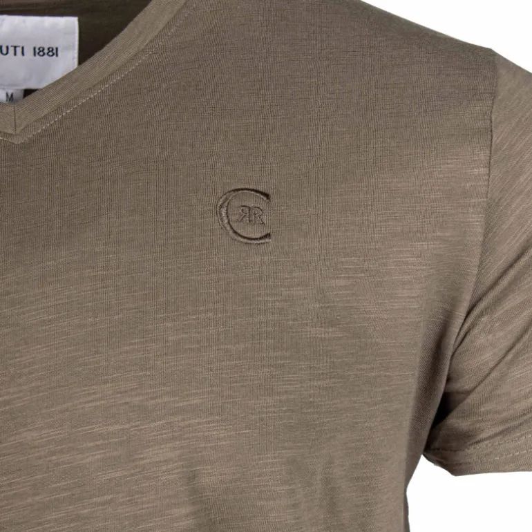 Tee shirt uni col V Aquarossa Homme CERRUTI