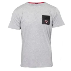 Tee shirt uni coton avec carré coloré Homme GEORGES RECH