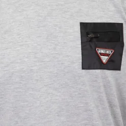 Tee shirt uni coton avec carré coloré Homme GEORGES RECH