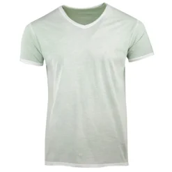 Tee shirt uni délavé col V Homme BLAGGIO