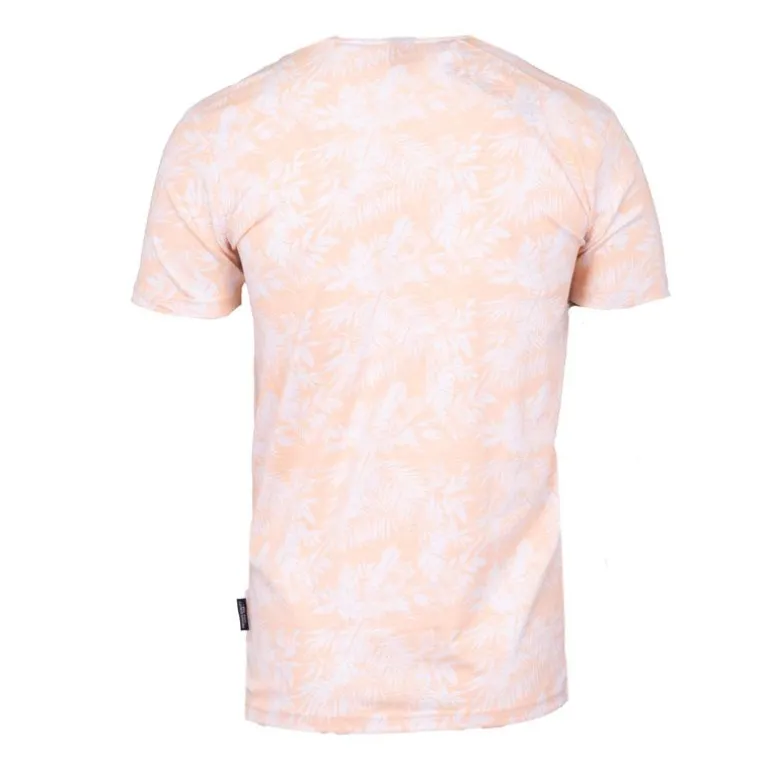 Tee shirt uni menson-b avec imprimé feuilles Homme BLAGGIO