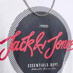 Tee shirt urban imprimé logo col rond regular fit Homme JACK & JONES