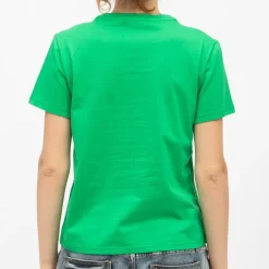 Tee shirt vert tracy manches courtes Femme LA PETITE ETOILE