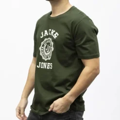 Tee shirt victo coton imprimé logo blason Homme JACK & JONES