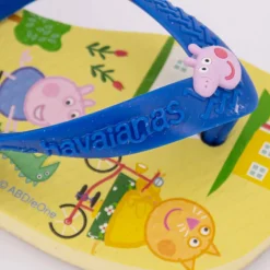 Tongs Peppa Pig élastique bleu Enfant HAVAIANAS