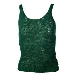 Top bretelle maille filet ajouré coton Italie Femme LOVE