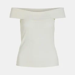 Top coton sahia black épaules dénudées Femme VILA