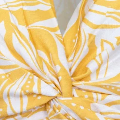 Top crop bicolore jaune timea Femme LA PETITE ETOILE