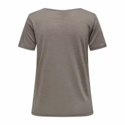 Top manches courtes col rond détail dentelle uni Femme JDY