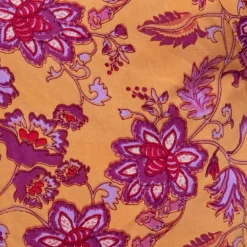 Top ocre à fleurs thess col croisé Femme LA PETITE ETOILE