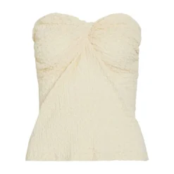 Top tube décolleté asymétique drapé Femme VILA