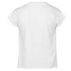 Tshirt blanc coton motif logo tons de verts Enfant GUESS