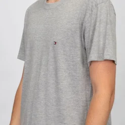 T-shirt logo brodé coton col ras de cou Homme TOMMY HILFIGER