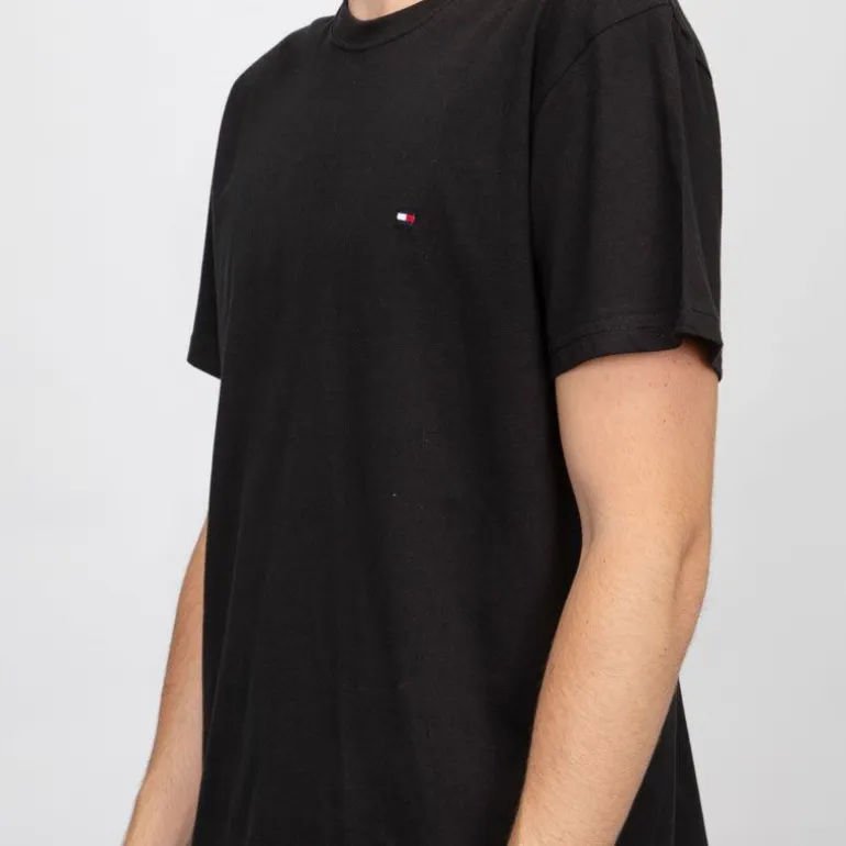 T-shirt logo brodé coton col ras de cou Homme TOMMY HILFIGER