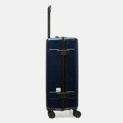 Valise moyenne à rayures avec logo relief Mixte PIERRE CARDIN