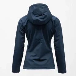 Veste à capuche cintrée softshell bleu marine poches zippées bleu ciel Femme ROSSIGNOL