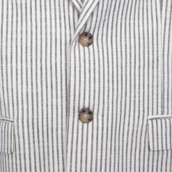 Veste blanc cassé à rayures bleues Homme IMPERIAL