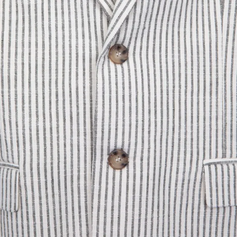 Veste blanc cassé à rayures bleues Homme IMPERIAL