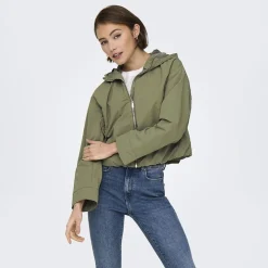 Veste capuche légère courte Bealo coupe vent Femme ONLY