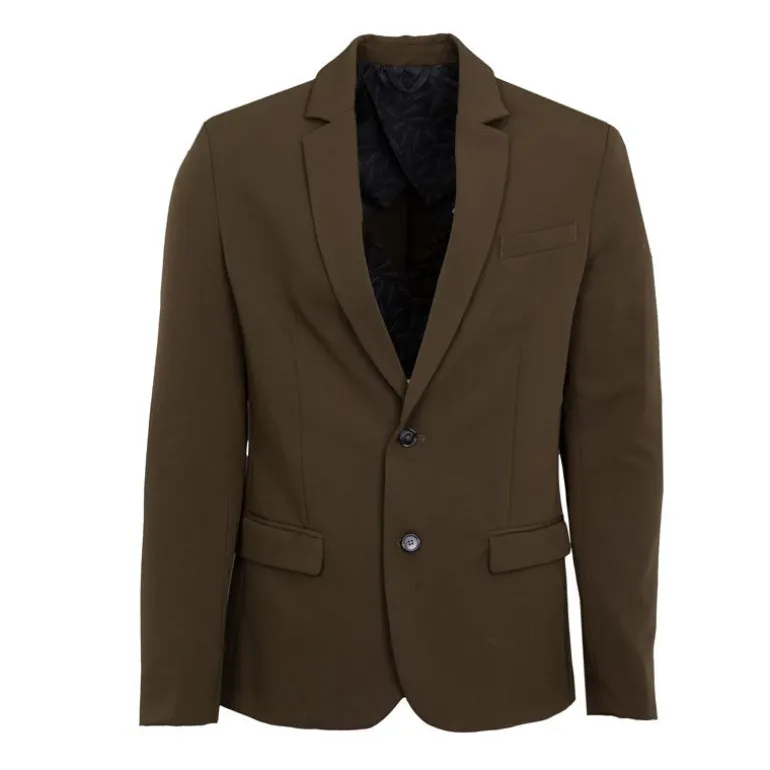 Veste de blazer kaki en coton Homme IMPERIAL