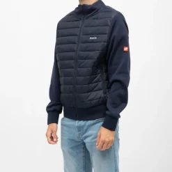 Veste de mi saison doudoune navy bi matiere Homme LOTTO