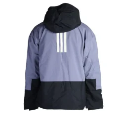 Veste de ski à 3 bandes capuche noire Homme ADIDAS