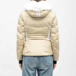 Veste de ski à capuche fausse fourrure avec logo Femme ROSSIGNOL