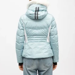 Veste de ski à capuche fausse fourrure avec logo Femme ROSSIGNOL