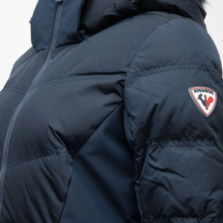 Veste de ski à capuche fausse fourrure avec logo Femme ROSSIGNOL