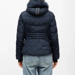 Veste de ski à capuche fausse fourrure avec logo Femme ROSSIGNOL