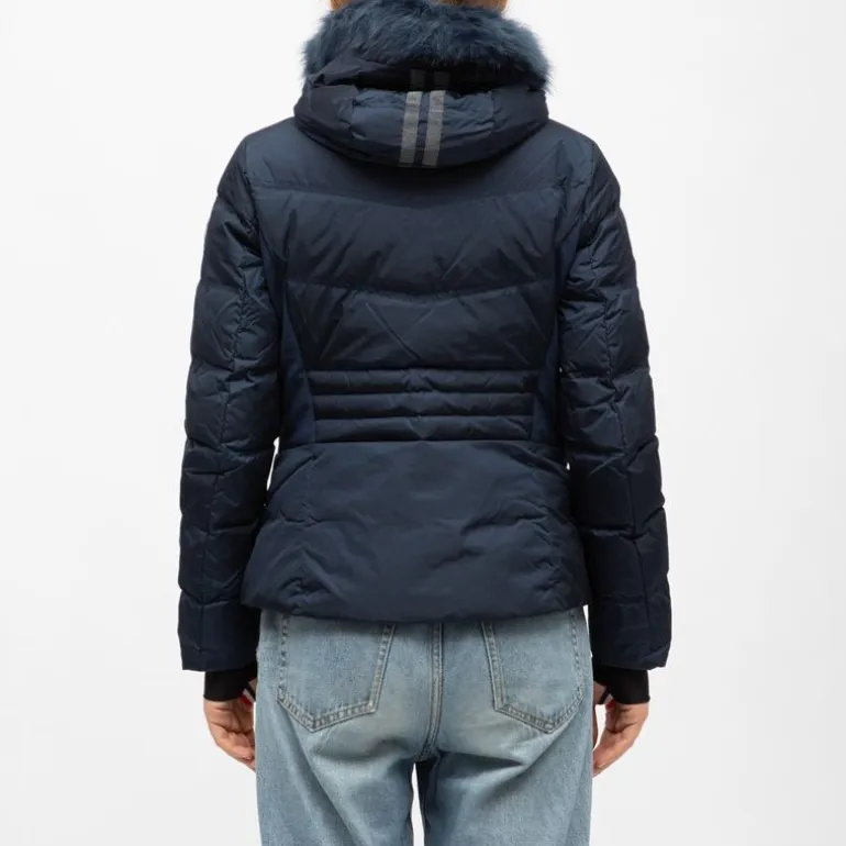 Veste de ski à capuche fausse fourrure avec logo Femme ROSSIGNOL