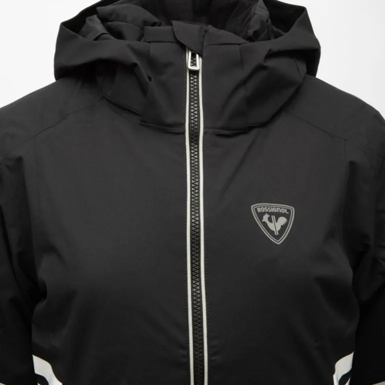 Veste de ski zippée resort à capuche logo gris Femme ROSSIGNOL